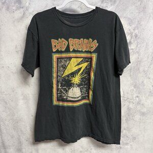 Bad Brains Band T Shirt Mens M Black Short Sleeve Hardcore Punk DC Capital